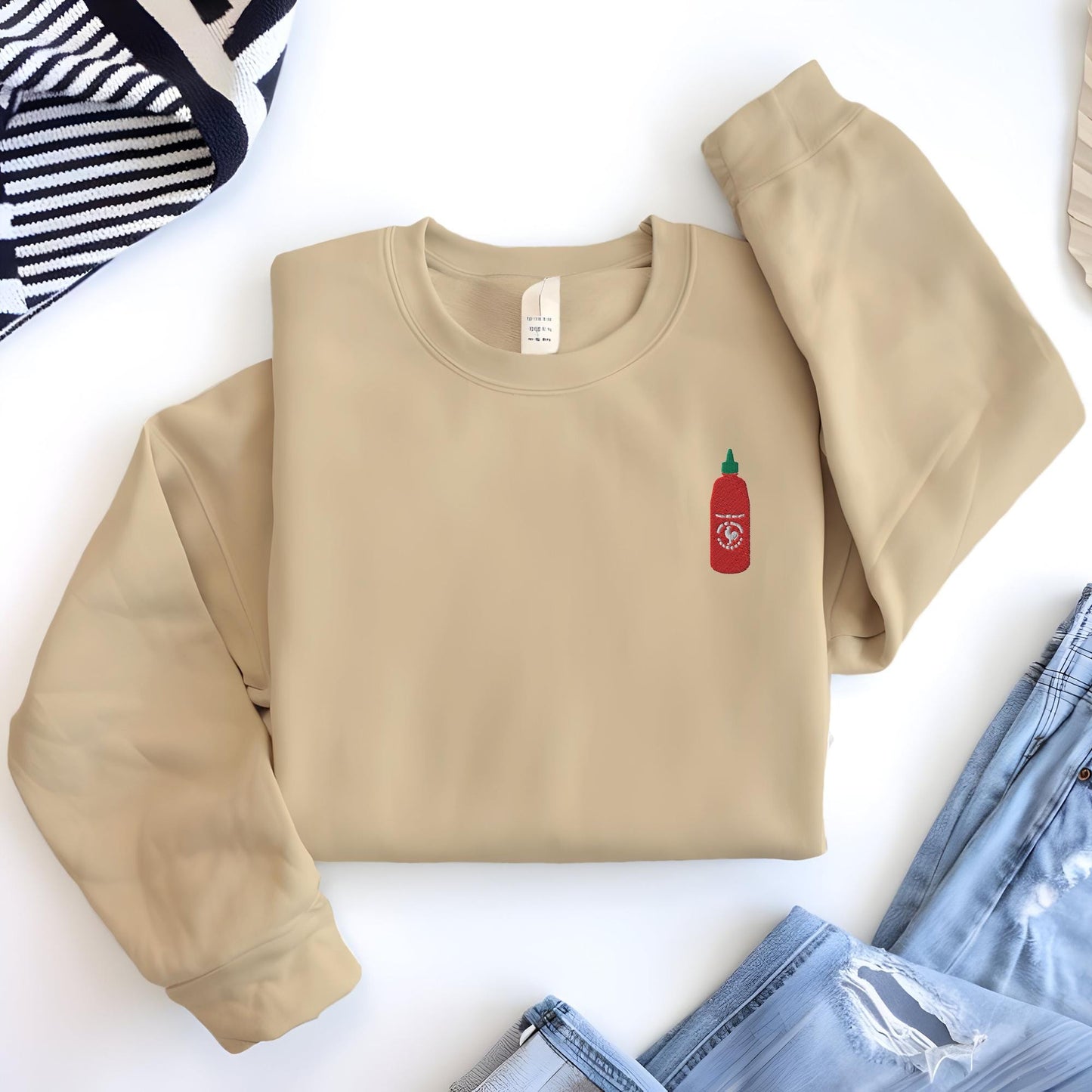 Sriracha Embroidered Sweatshirt