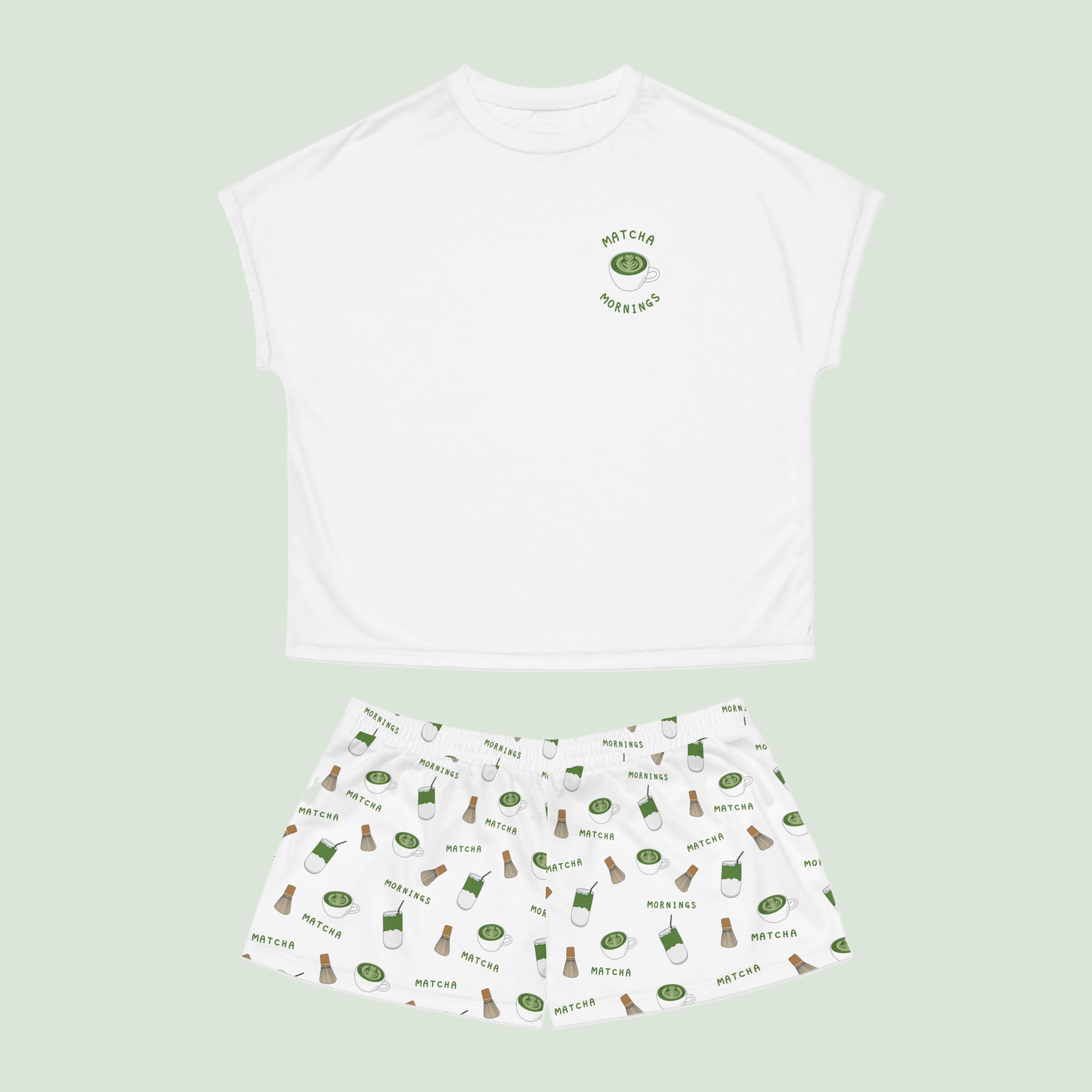 Matcha Women Short Pajama Set