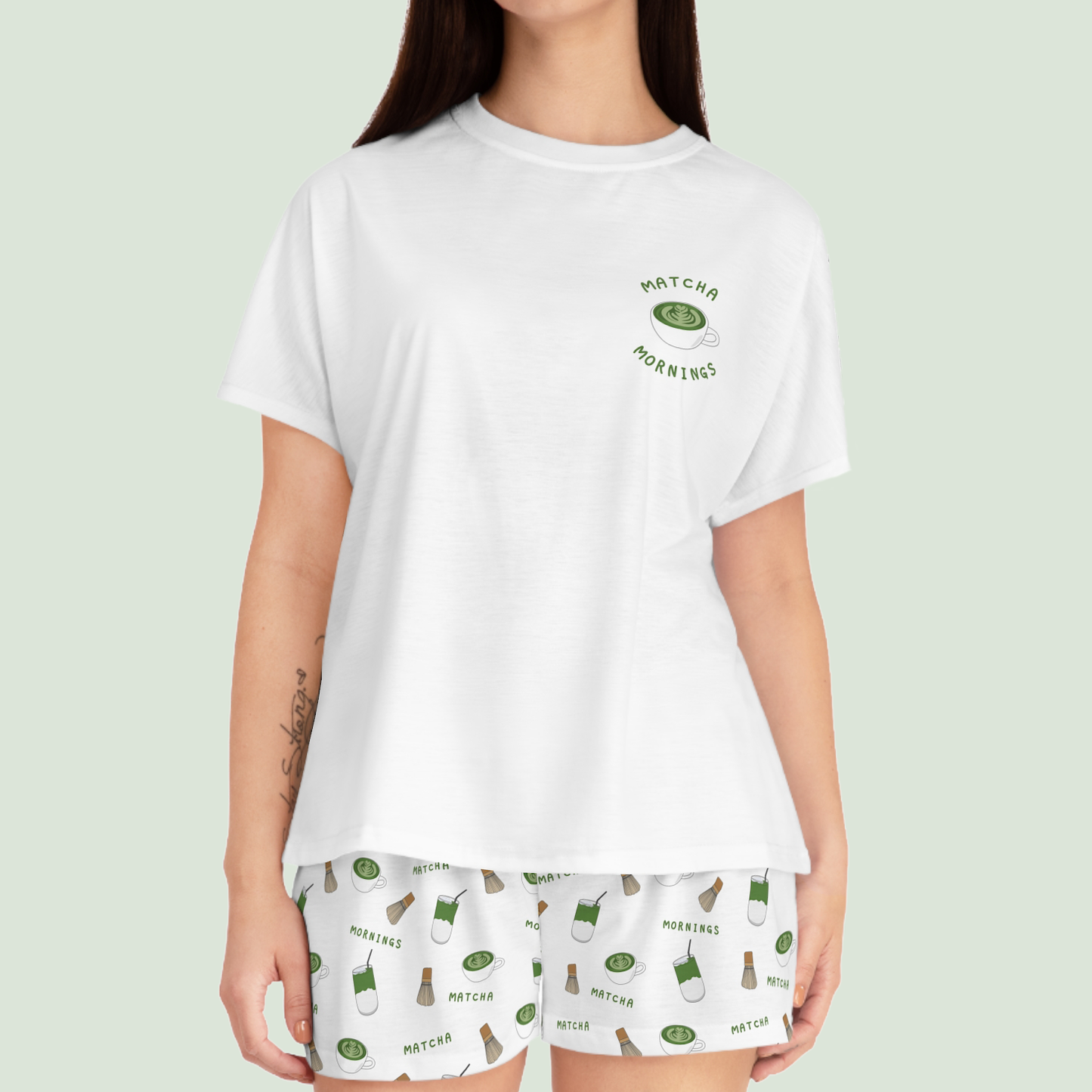 Matcha Women Short Pajama Set