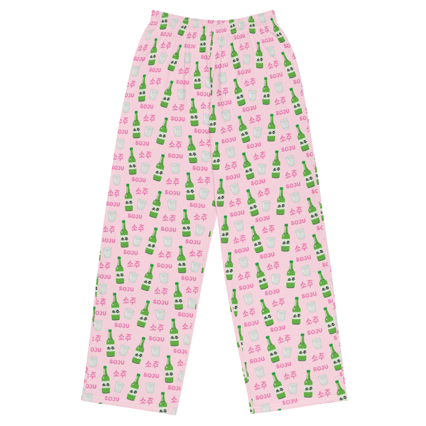 Soju Pajamas Set - Pink / White