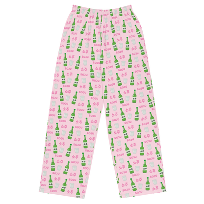 Soju Pajamas Set - Pink / White
