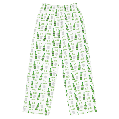 Soju Pajamas Set - Pink / White
