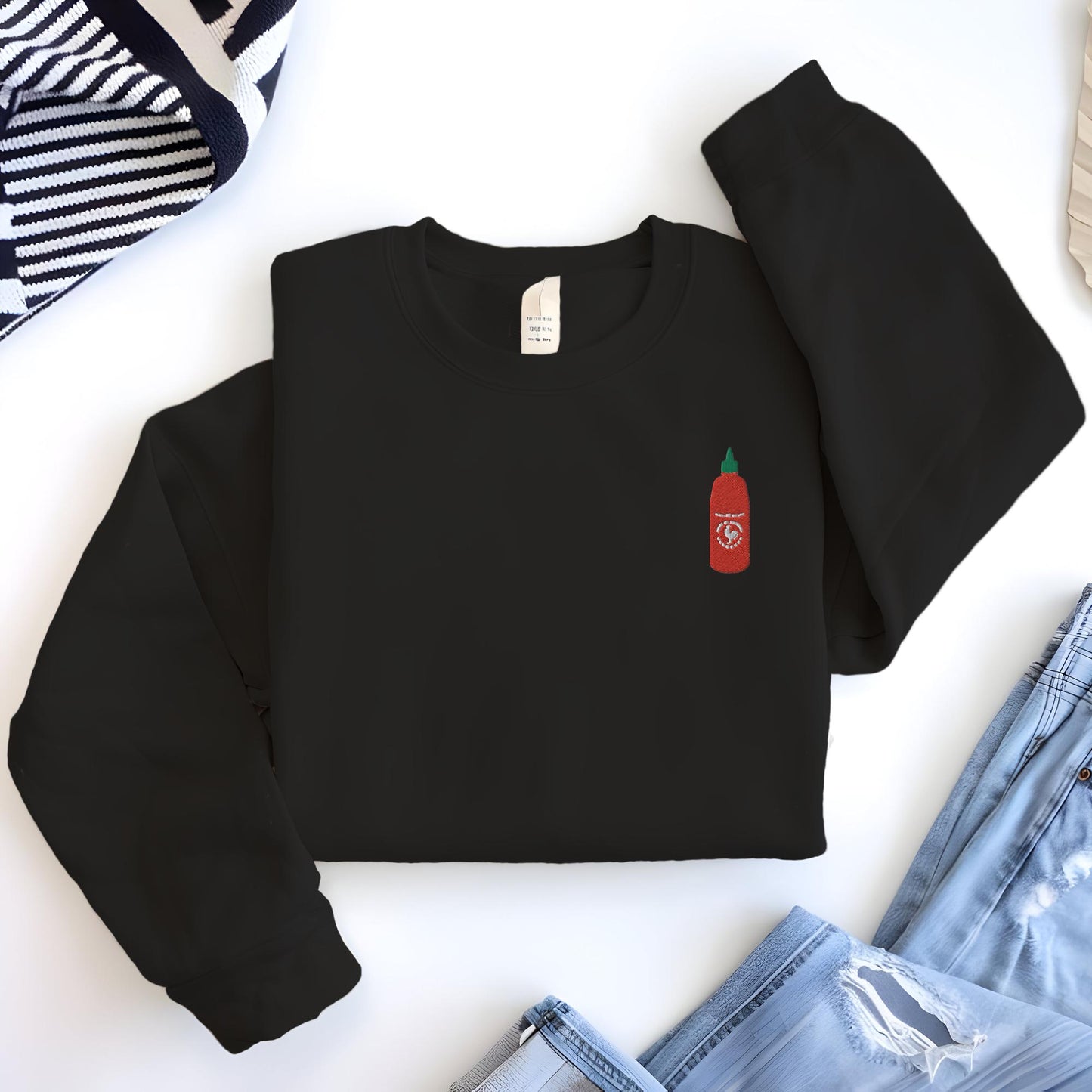 Sriracha Embroidered Sweatshirt