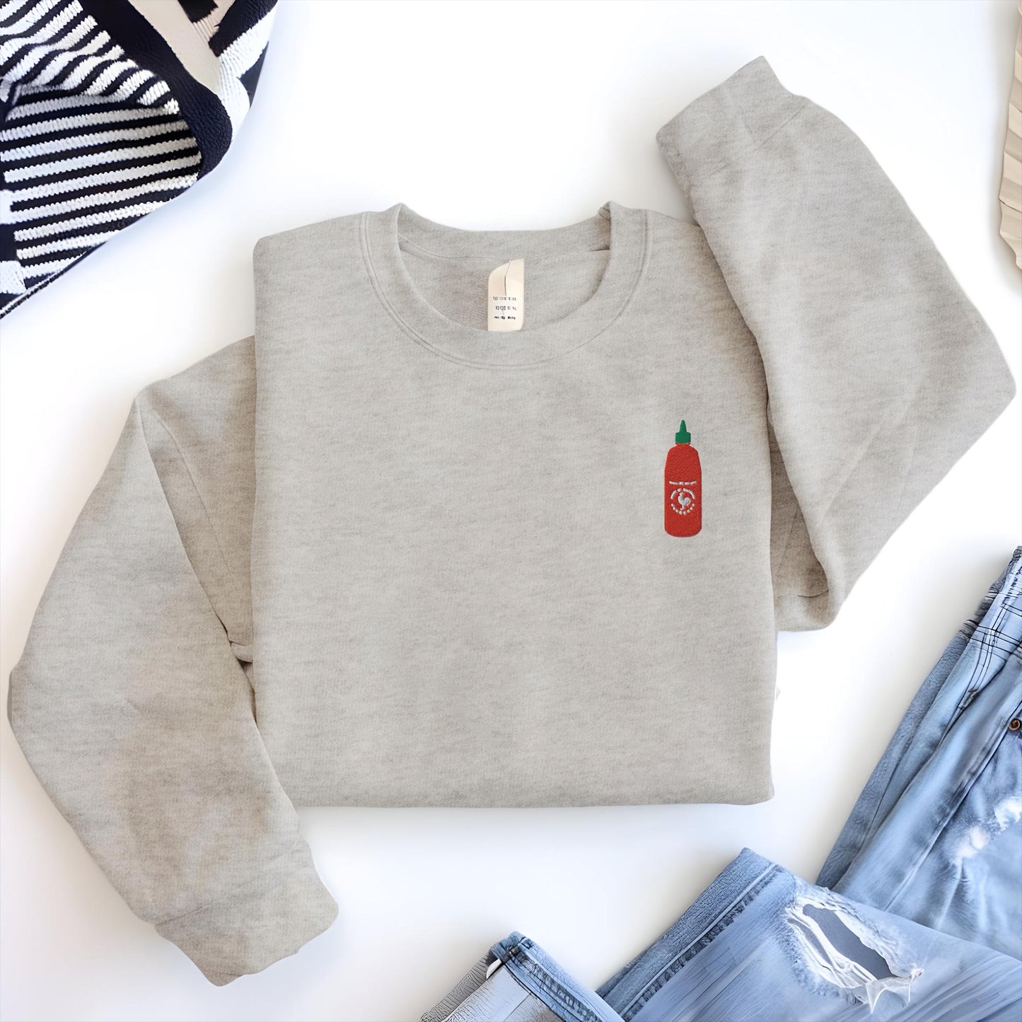 Sriracha Embroidered Sweatshirt