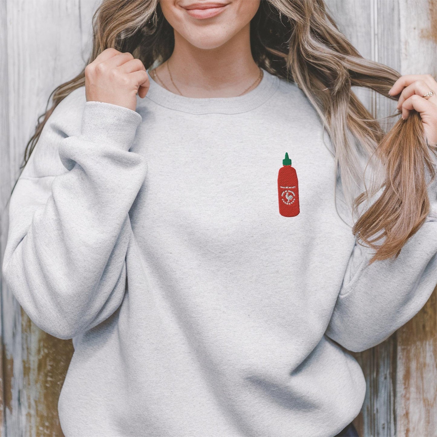 Sriracha Embroidered Sweatshirt
