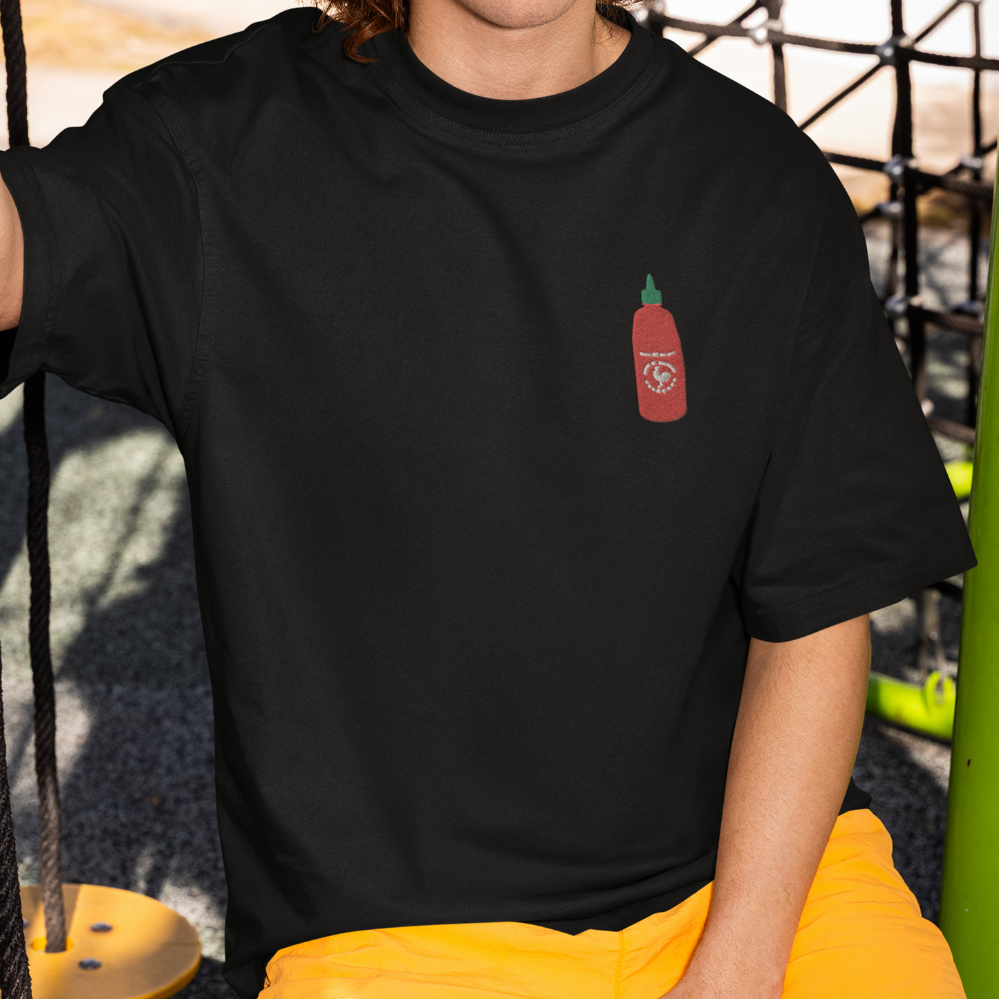 Sriracha Embroidered T-Shirt